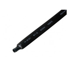 Трубка термоусаживаемая ТУТ нг 7,0/3,5мм, черная, упаковка 50 шт. по 1м REXANT