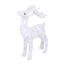 Акриловая светодиодная фигура Олень 50х25х75 см, IP65, понижающий трансформатор в комплекте NEON-NIGHT