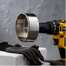 Коронка алмазная 100мм по керамограниту с центровочным сверлом KRANZ