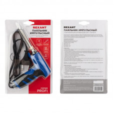 Паяльник-пистолет двухрежимный с керам. нагревателем, серия ПРОФИ, 25/130Вт, 230В REXANT