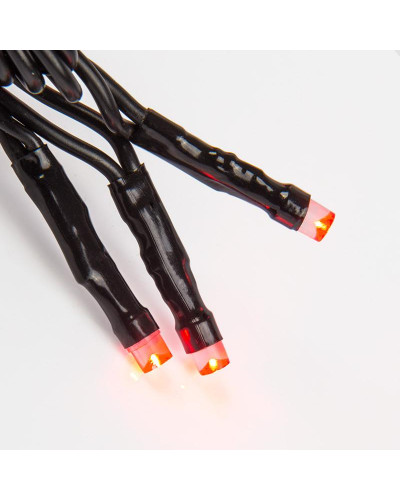 Гирлянда Нить управляемая 10м 100 LED РОЗОВЫЙ черный ПВХ IP65 свечение с динамикой 230В NEON-NIGHT