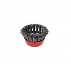 Щетка чашечная для УШМ, крученая стальная проволока, 75мм, М14 KRANZ