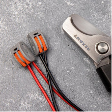 Универсальная клемма СМК 222-412, 2-проводная серая 0,08-2,5/4 мм² (блистер 10 шт./уп.) REXANT