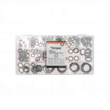 Набор резиновых уплотнительных колец 3-22мм (225 шт/уп) KRANZ