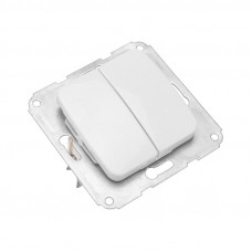 DEA Выключатель 2кл с/у 10А мех. Бел KRANZ