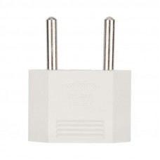 Адаптер сетевой (переходник) с Евро А/F на тонкую вилку С1 плоский «Тефаль» 6А б/з белый PROCONNECT (пакет БОПП 1 шт/уп.)