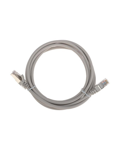 Патч-корд F/UTP, CAT 5e, RJ45-RJ45, 26AWG, LSZH, серый, 2м REXANT