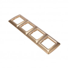 DEA Рамка 4-я горизонтальная Золотой Металлик KRANZ