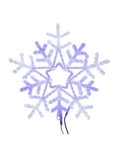 Фигура световая Снежинка цвет белая/синяя, размер 60x60 см, с контроллером NEON-NIGHT