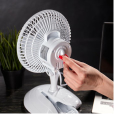 Вентилятор настольный DX-614 15 Вт, 220V, белый DUX