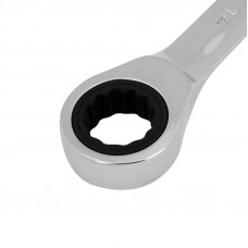 Ключ комбинированный трещоточный 14мм, CrV, зеркальный хром REXANT