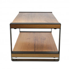 Полка-органайзер для кухни, двухъярусная, дуб Вотан, черная REXANT