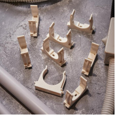 Крепеж-клипса для монтажного пистолета Ø 40 мм, белая (25 шт/уп) REXANT