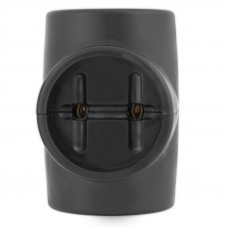 Тройник электрический 10А б/з, черный REXANT