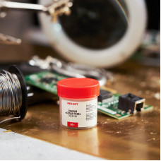 Припой «Сплав Розе», 50г, (олово 25%, свинец 25%, висмут 50%), баночка REXANT