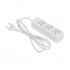 Удлинитель STANDARD 3 гнезда, 1,5м, 2х1,0мм², б/з, белый REXANT