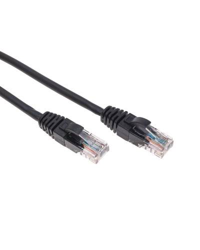 Патч-корд U/UTP, CAT 6, RJ45-RJ45, 26AWG, LSZH, черный, 1м REXANT