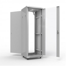 Шкаф напольный 19' серии Standart 42U 600х800мм, передняя дверь стекло, задняя дверь металл, RAL 7035 REXANT