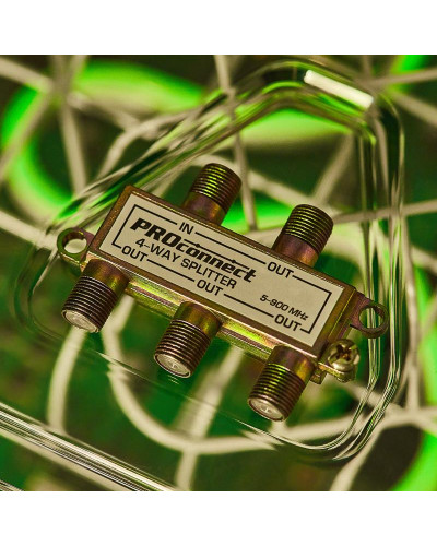 Делитель ТВх4 под F-разъем, 5-900МГц PROconnect