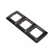 DEA Рамка 3-я горизонтальная Черный Металлик KRANZ