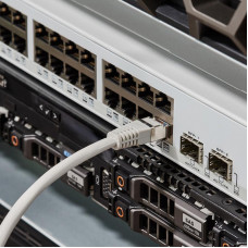 Шнур коммутационный, патч-корд F/UTP RJ45-RJ45, CAT 5e, LSZH серый, 2м REXANT