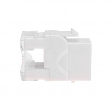 Модуль Keystone Jack RJ-45(8P8C), UTP неэкранированный, CAT 5e, тип 180 градусов, белый REXANT PRO