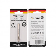 Сверло алмазное 6 мм по керамограниту, керамике и стеклу KRANZ