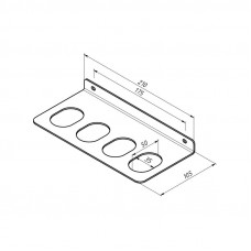 Держатель-органайзер для молотков и кувалд настенный, черный REXANT