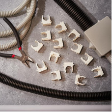 Крепеж-клипса для монтажного пистолета Ø 20 мм, белая (100 шт/уп) REXANT