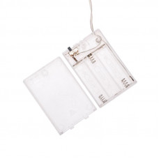 Тайские фонарики Вельвет 3,5 м, прозрачный ПВХ, 20 LED, теплый белый