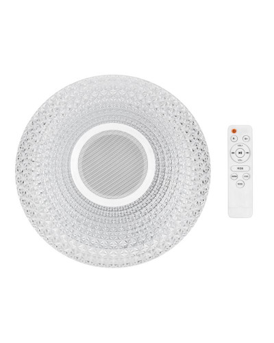 Светильник настенно-потолочный Satori Melody 2700-6500 K RGB Bluetooth Sound с пультом и APP LED REXANT