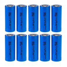 Аккумулятор Li-ion 26650, 3,7В, 4800мАч, без платы защиты, плоский контакт, 10 шт, коробка REXANT