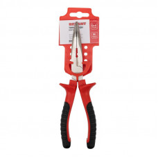 Тонкогубцы изогнутые 200мм никелированные, двухкомпонентные рукоятки REXANT