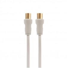 Шнур ТВ гнездо - ТВ штекер, 3м, белый REXANT