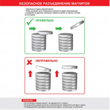 Неодимовый магнитный диск 15х5мм, с зенковкой 10х4,5мм (2 шт/уп) REXANT