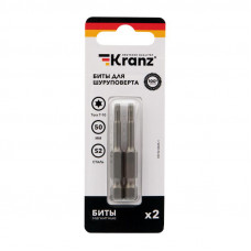 Бита для шуруповерта Torx T10х50 мм (2 шт./уп.) Kranz
