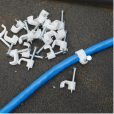 Крепеж кабеля плоский 6х4 мм, белый (20 шт/уп) REXANT