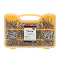 Набор саморезов и дюбелей (590 шт/уп) KRANZ