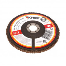 Круг лепестковый торцевой, P80, 150х22,2мм KRANZ