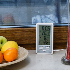 Метеостанция комнатно-уличная с проводным выносным датчиком REXANT