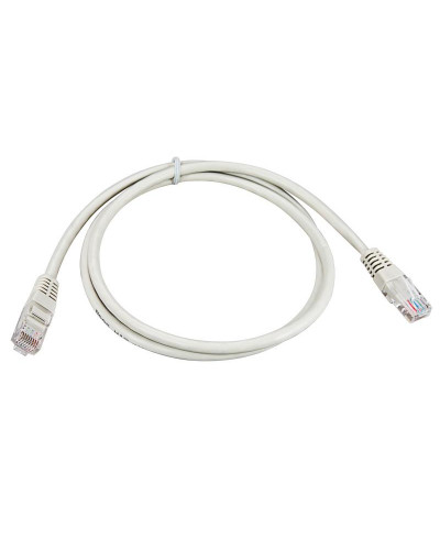Шнур коммутационный, патч-корд, U/UTP RJ45-RJ45 CAT 5e, PVC, серый, 2м REXANT