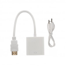 Переходник штекер HDMI - гнездо VGA, провод + шнур стерео 3,5мм REXANT