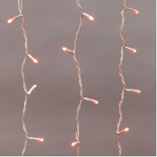 Гирлянда светодиодная Занавес 2х1,5м 360 LED КРАСНЫЙ белый ПВХ IP44 свечение с динамикой 230В блок в комплекте NEON-NIGHT