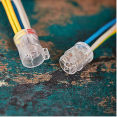 Экспресс-клемма СМК 2273-2x3R проходная разъемная 3 полюса 3х2-проводная 0,5-2,5мм² (50 шт/уп) REXANT