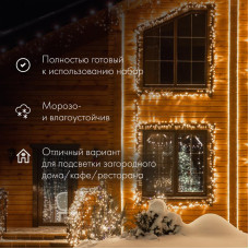 Дюралайт LED фиксинг (2W), 24 LED/м, теплый белый, 10 м