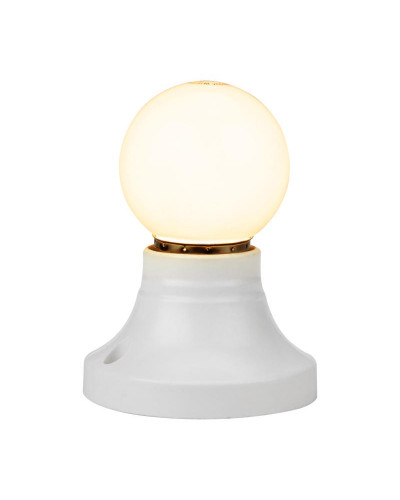 Лампа светодиодная, диаметр 45мм, E27, 5 LED, 2Вт, ТЕПЛЫЙ БЕЛЫЙ, 230В NEON-NIGHT
