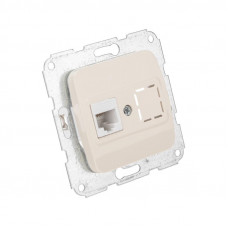 DEA Розетка Компьютер RJ45 с/у мех. Беж KRANZ