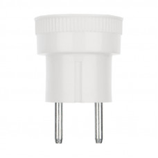 Адаптер сетевой (переходник) с Евро А/F на тонкую вилку С1 «Стакан» с бортами 6 А б/з REXANT