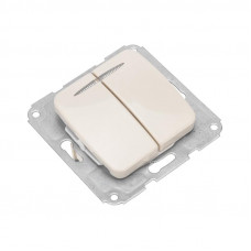 DEA Выключатель 2кл (инд) с/у 10А мех. Беж KRANZ