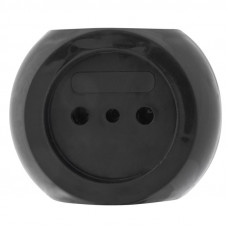 Тройник электрический «Шар» 6А б/з черный 220 В REXANT